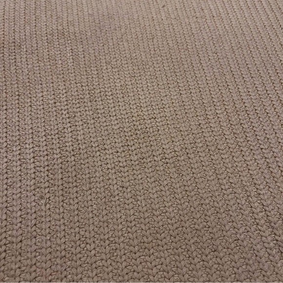 Free People Swim Too Deep Oversized Chunky Knit Sweater Tan M Cowl Mock Neck - Picture 9 of 14